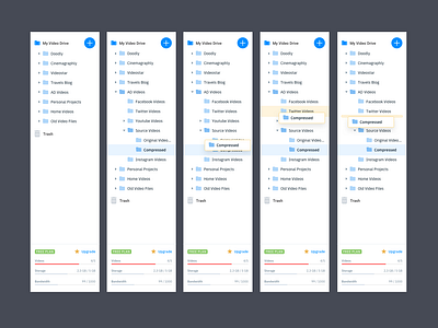 App Sidebar app dashboard design file explorer file manager file sharing interace material minimal redesign sidebar simple ui upload ux