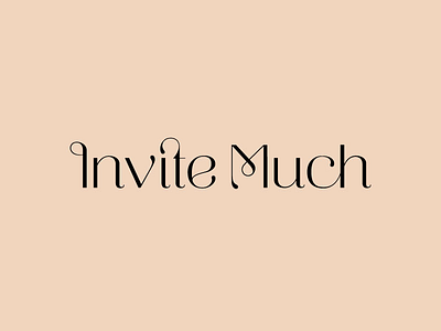 Logotype for a boutique wedding invitation design company wedding invitation typography