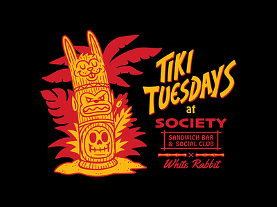 Tiki Tuesdays Totem illustration