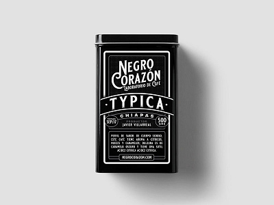 Negro Corazón 3/3 branding coffee illustration logo mexico monogram