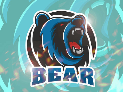 Bear Illustration art bear logo logomaker logotyepe mascot sports