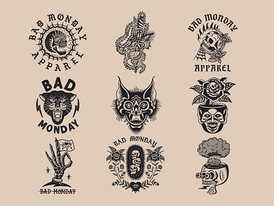 Badmonday design collection by cmpt_rules on Dribbble