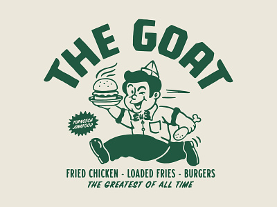 Graphic for The Goat, Netherlands branding graphicdesign handrawn illustration junkfood vector vintage vintage logo