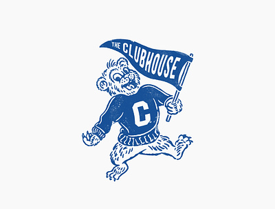 THE CLUBHOUSE MASCOT handrawn illustration mascot character mascot logo vintage vintage design vintage logo vintagemascot