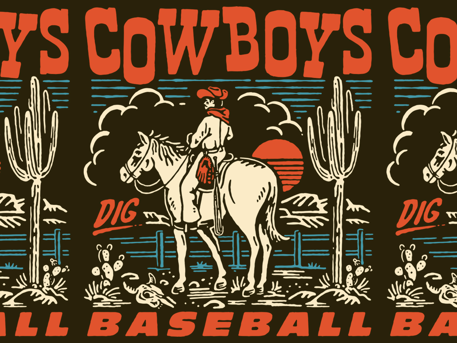 Cowboys dig Baseball by cmpt_rules on Dribbble