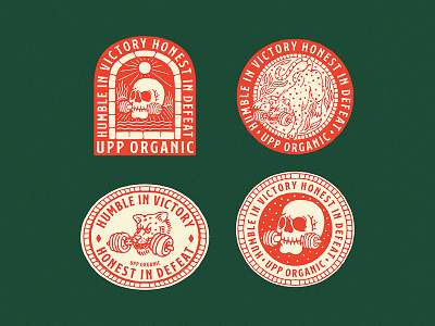 Some exploration Badge for Upp Organic artwork badge branding cmptrules design handrawn illustration lettering logo type typography ui ux vector vintage