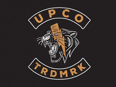 PANTHER for @upcotm artwork badge branding cmptrules design drawing graphicdesign handrawn icon illustration lettering logo typography vector vintage vintage logo