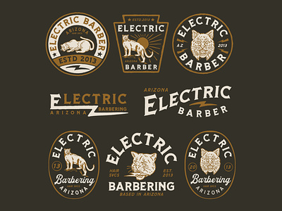 Branding design for ELECTRIC BARBER