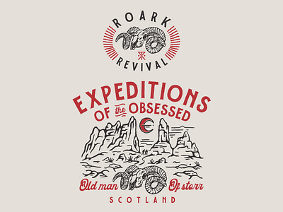 Expeditions of the Obsessed for @roark artwork badge branding cmptrules graphicdesign handrawn illustration logo vintage vintage logo