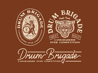 Design for DRUM BRIGADE artwork branding illustration vector vintage badge vintage design vintage logo vintageart vintageillustration vintageinspiration