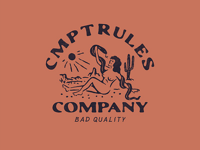 BAD QUALITY artwork badge branding cmptrules handrawn illustration logo vector vintage vintage logo vintageillustration vintageinspiring