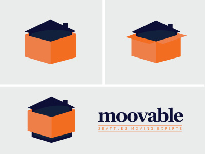 Moovable logo options box help house identity logo moovable transportation