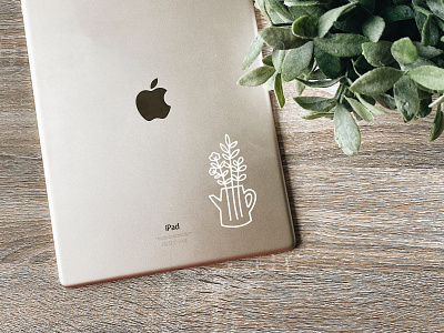 Cute Plant Decal decal plant vinyl