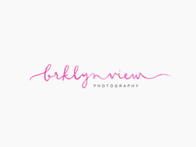 brklyn view / proof no.3 calligraphy hand lettering logo proofs watercolor