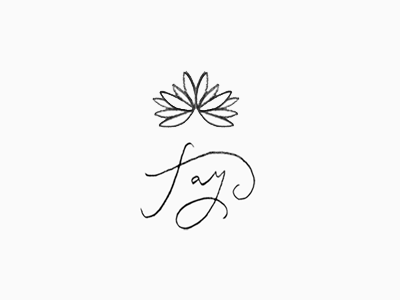 fay / logo hand lettering illustration logo script