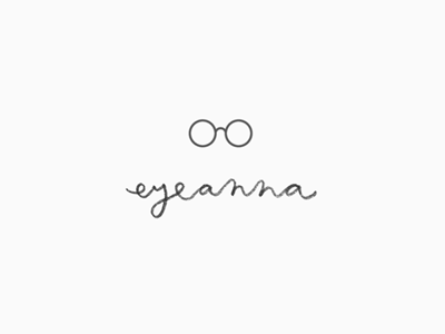 eyeanna / logo hand lettering logo script