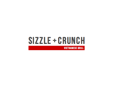 sizzle and crunch restaurant logo