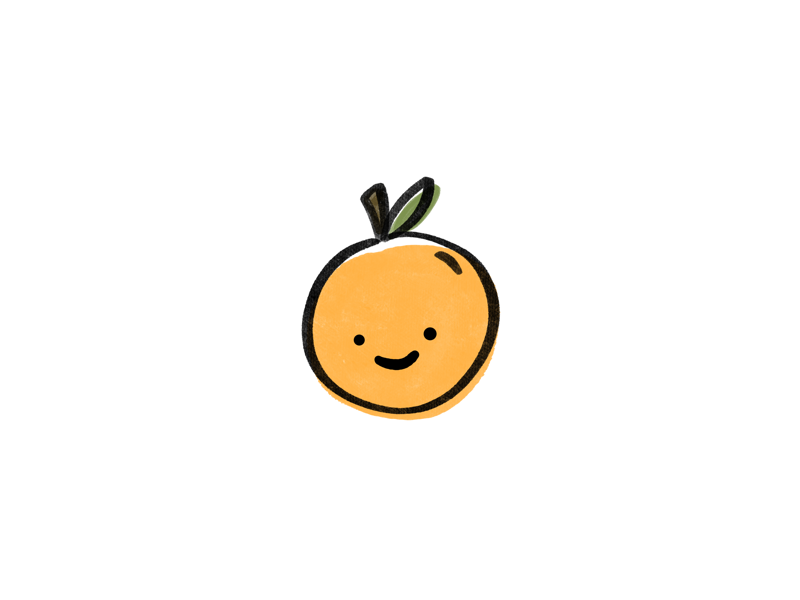 happy orange by Minna on Dribbble