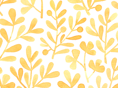 Sunshine floral pattern plant watercolor