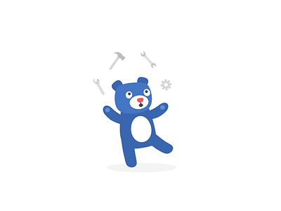 Error Bear bear error illustration vector