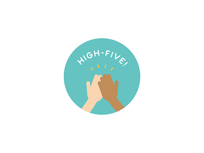 High-Five! highfive illustration vector