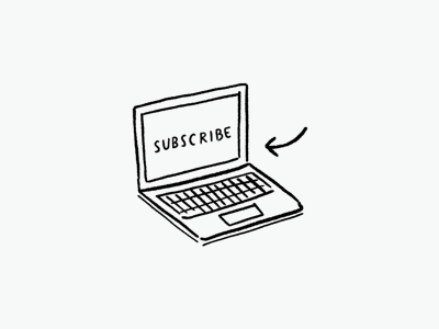 Subscribe illustration laptop