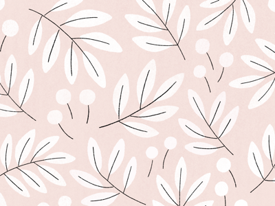 Pink illustration leaves pattern pink plant