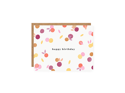 happy birthday card illustration pattern