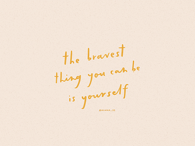 be brave handlettering lettering