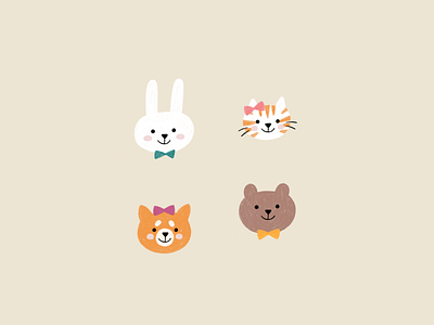 Little Animal Friends By Minna So On Dribbble