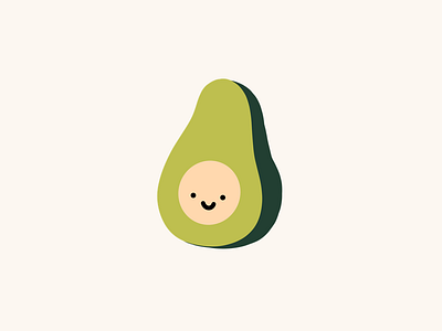 cute avocado illustration avocado cute food illustration