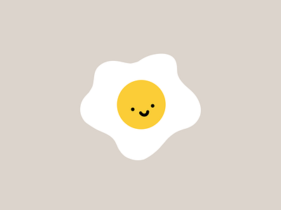 cute fried egg illustration by Minna So on Dribbble