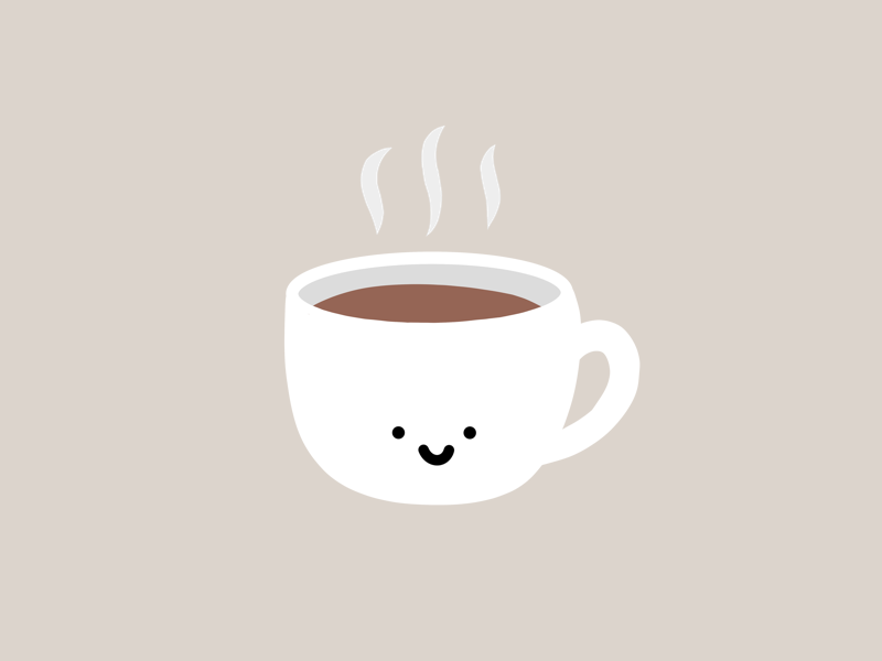 cute cup of coffee illustration by Minna So on Dribbble