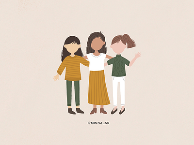 Happy International Women's Day! girl girl illustration women