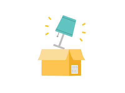 Delivery! (lamp) delivery illustration package