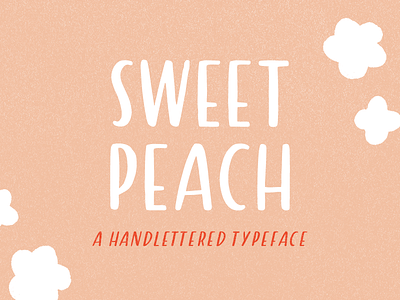 sweet peach : handlettered sans serif font by Minna on Dribbble