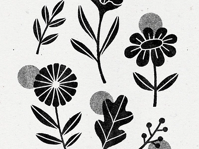 exploring linocuts - part 2 illustration linocut plant