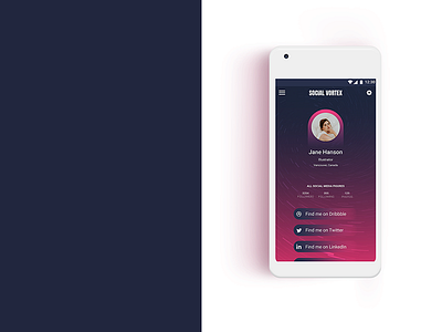 UI Design - Social Media Profile dribbble mobile socialprofile ui uidesign