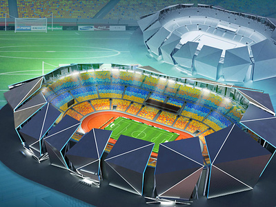 Starting Soccer 2d 3d art branding design environment games illustration logo ui
