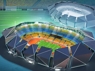 Starting Soccer 2d 3d art branding design environment games illustration logo ui
