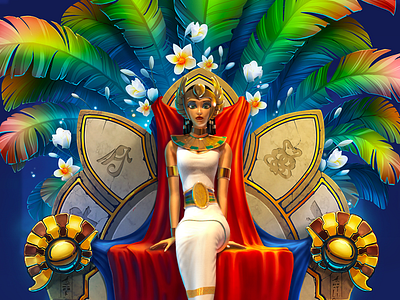 Cleopatra's Treasures Character Design 2d 3d art character illustration