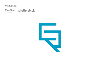 SR Logo design brand branding clean line logo logo modern r logo s logo simple wordmark