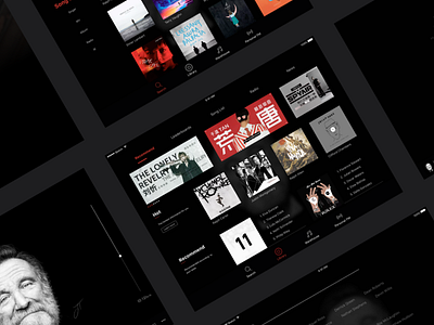 Music player page for iPad