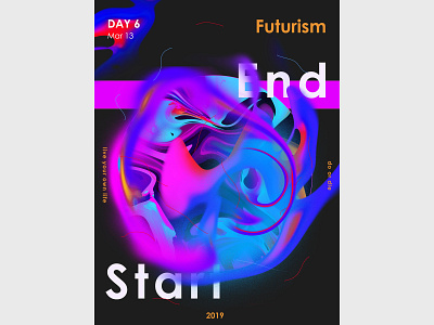 Futurism Poster Day6 design illustration poster a day poster art poster challenge