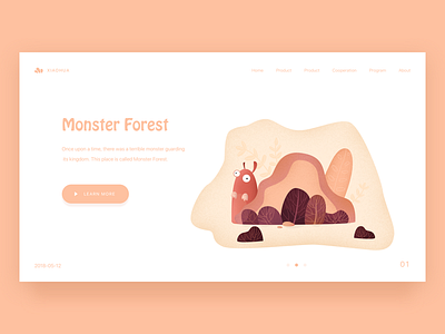 Monster Forest Web design