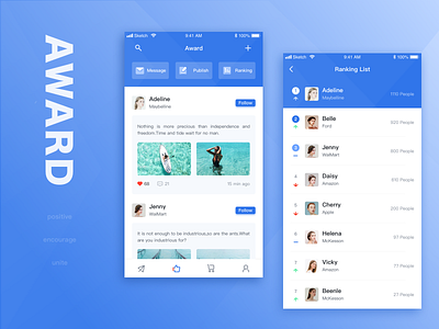 Award design ui