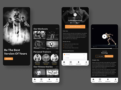 Fitness Workout App branding creative dashboard design fitness app gym illustration landing page logo design minimal mobile app product design typography ui ux design uidesign website design yoga