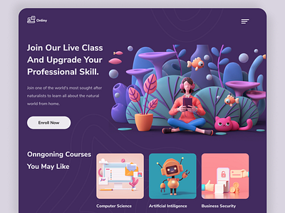 Online Class Header Exploration | 2