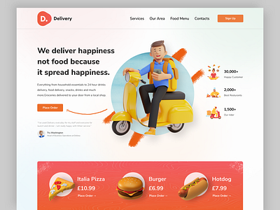Food Delivery Company Landing Page