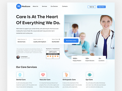 HealthCare Company Landing Page